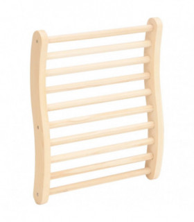 S-Shape Sauna Backrest Solid Wood Pine