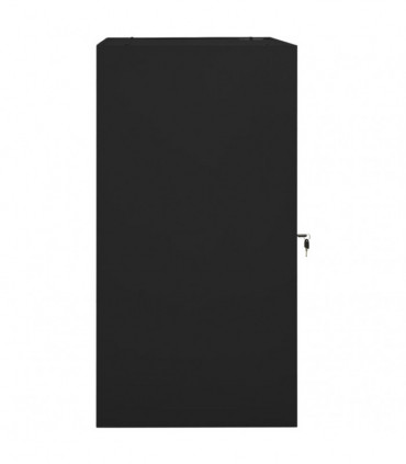 Saddle Cabinet Black 53x53x105 cm Steel