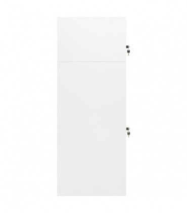 Saddle Cabinet White 53x53x140 cm Steel