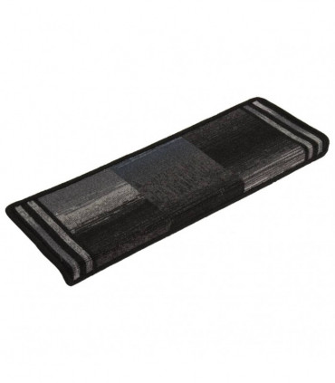 Self-adhesive Stair Mats 15 pcs 65x25 cm Black and Grey