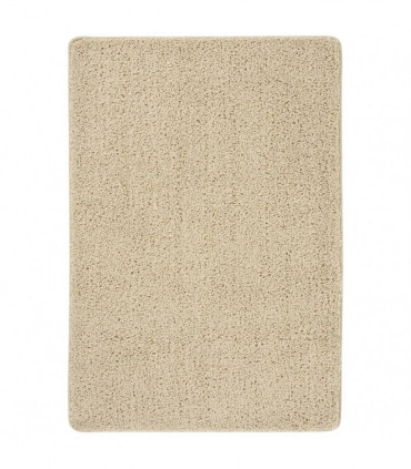 Shaggy Rug Cream 120x170 cm Anti Slip