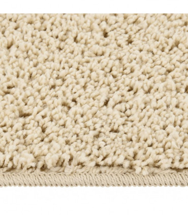 Shaggy Rug Cream 120x170 cm Anti Slip