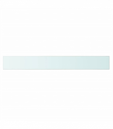 Shelf Panel Glass Clear 100x12 cm