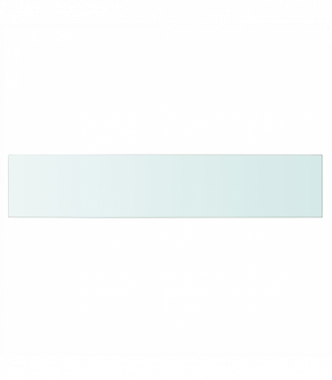 Shelf Panel Glass Clear 100x20 cm