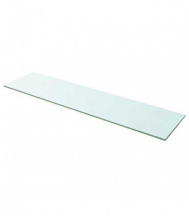 Shelf Panel Glass Clear 100x25 cm