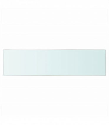 Shelf Panel Glass Clear 100x25 cm