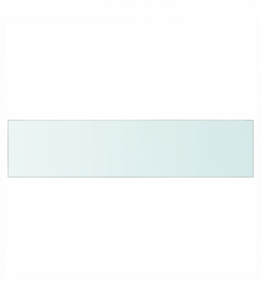 Shelf Panel Glass Clear 110x25 cm