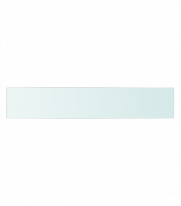Shelf Panel Glass Clear 80x15 cm