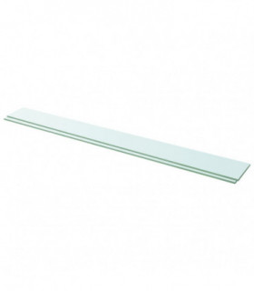 Shelves 2 pcs Panel Glass Clear 110x12 cm