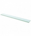 Shelves 2 pcs Panel Glass Clear 110x12 cm