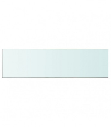 Shelves 2 pcs Panel Glass Clear 110x30 cm
