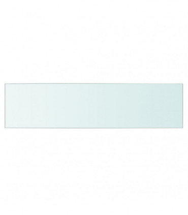 Shelves 2 pcs Panel Glass Clear 60x15 cm