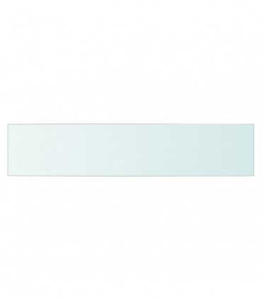 Shelves 2 pcs Panel Glass Clear 70x15 cm