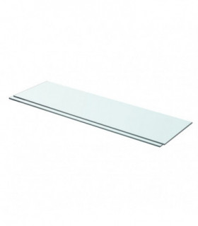 Shelves 2 pcs Panel Glass Clear 70x20 cm