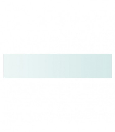 Shelves 2 pcs Panel Glass Clear 90x20 cm