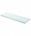 Shelves 2 pcs Panel Glass Clear 90x30 cm