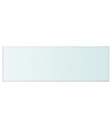Shelves 2 pcs Panel Glass Clear 90x30 cm
