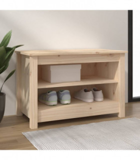 Shoe Bench 70x38x45.5 cm Solid Wood Pine