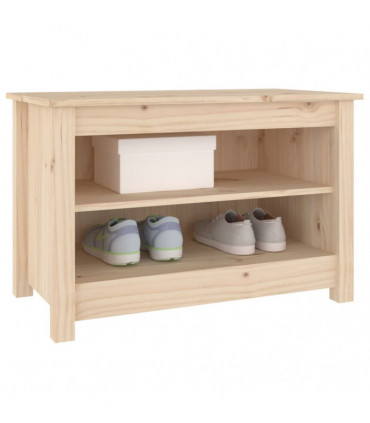 Shoe Bench 70x38x45.5 cm Solid Wood Pine