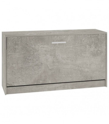 Shoe Bench Concrete Grey 80x24x45 cm Engineered Wood