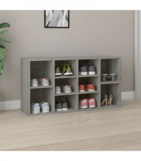 Shoe Bench Grey Sonoma 103x30x54.5 cm Engineered Wood