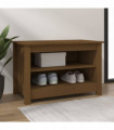 Shoe Bench Honey Brown 70x38x45.5 cm Solid Wood Pine