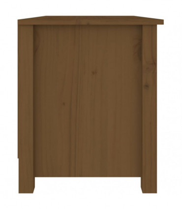 Shoe Bench Honey Brown 70x38x45.5 cm Solid Wood Pine