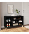 Shoe Cabinet Black 102x36x60 cm Engineered Wood