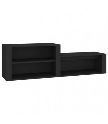 Shoe Cabinet Black 150x35x45 cm Engineered Wood