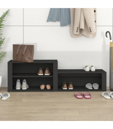Shoe Cabinet Black 150x35x45 cm Engineered Wood