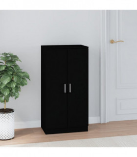 Shoe Cabinet Black 55x35x108 cm Engineered wood