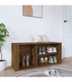 Shoe Cabinet Brown Oak 100x35x45 cm Engineered Wood