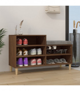 Shoe Cabinet Brown Oak 102x36x60 cm Engineered Wood
