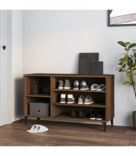 Shoe Cabinet Brown Oak 102x36x60 cm Engineered Wood