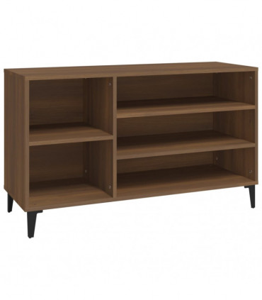 Shoe Cabinet Brown Oak 102x36x60 cm Engineered Wood