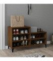 Shoe Cabinet Brown Oak 102x36x60 cm Engineered Wood