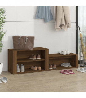 Shoe Cabinet Brown Oak 150x35x45 cm Engineered Wood