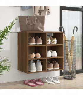 Shoe Cabinet Brown Oak 52.5x30x50 cm