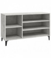 Shoe Cabinet Concrete Grey 102x36x60 cm Engineered Wood