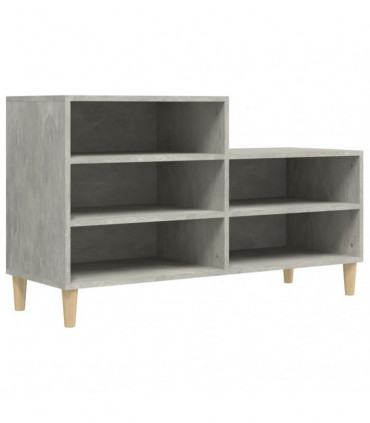 Shoe Cabinet Concrete Grey 102x36x60 cm Engineered Wood