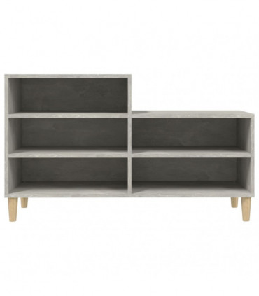 Shoe Cabinet Concrete Grey 102x36x60 cm Engineered Wood