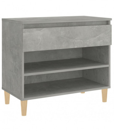 Shoe Cabinet Concrete Grey 70x36x60 cm Engineered Wood