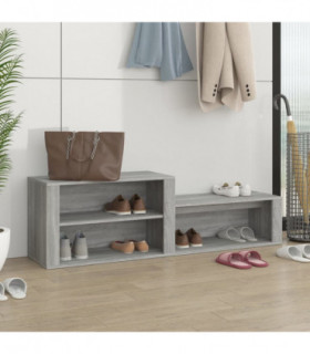 Shoe Cabinet Grey Sonoma 150x35x45 cm Engineered Wood