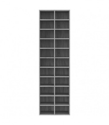 Shoe Cabinet Grey Sonoma 54x34x183 cm Engineered Wood
