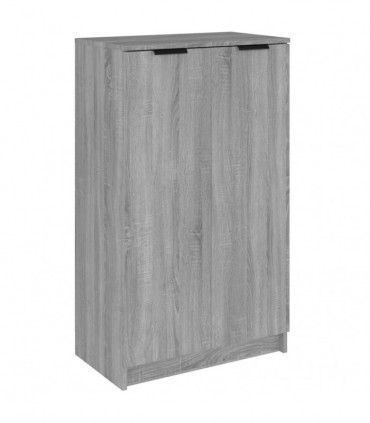 Shoe Cabinet Grey Sonoma 59x35x100 cm Engineered Wood