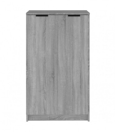 Shoe Cabinet Grey Sonoma 59x35x100 cm Engineered Wood