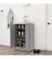 Shoe Cabinet Grey Sonoma 60x35x92 cm Engineered Wood