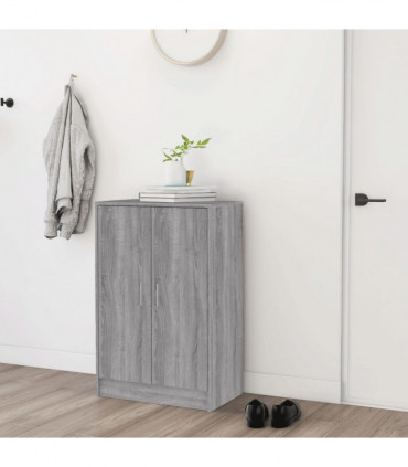 Shoe Cabinet Grey Sonoma 60x35x92 cm Engineered Wood