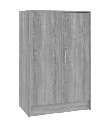 Shoe Cabinet Grey Sonoma 60x35x92 cm Engineered Wood