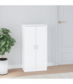 Shoe Cabinet High Gloss White 55x35x108 cm Engineered Wood